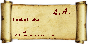 Laskai Aba névjegykártya